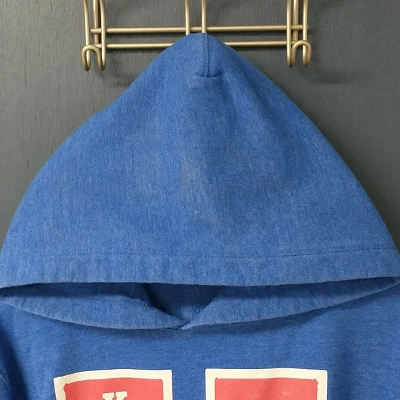 Kansas Jayhawks Blue Hooded Sweatshirt - University Logo Pullover - Picture 4 of 8